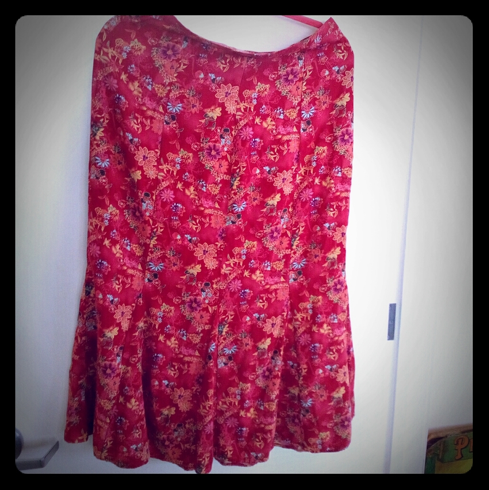 Christopher & Banks long floral skirt